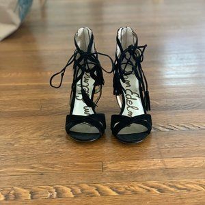 'Azela' Tasseled Lace-Up Sandal - PRACTICALLY NEW